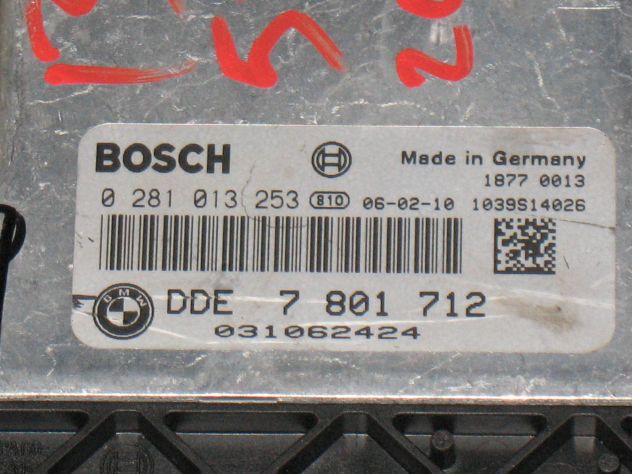 0281013253 ECU CENTRALINA BMW 530 3.0 0281013253 DDE 7801712 7801712 - Foto 2