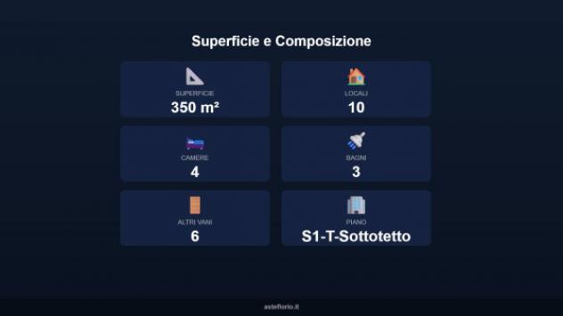 Immobile in asta di 350 m² con più di 5 locali e box auto in vendita a Leinì - Foto 17