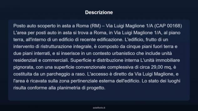 Immobile in asta di 29 m² in vendita a Roma - Foto 4