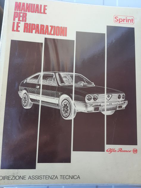 ALFA ROMEO SPRINT MANUALE PER LE RIPARAZIONI ORIGINALE