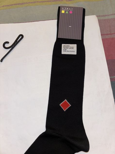 CALZE NUOVE IN COTONE EGIZIANO UOMO FIRMATE ORIGINALI V.K. NAGRANI,MADE IN ITALY - Foto 5