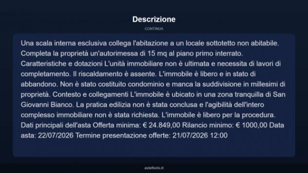 Immobile in asta di 59 m², box auto in vendita a San Giovanni Bianco - Foto 18