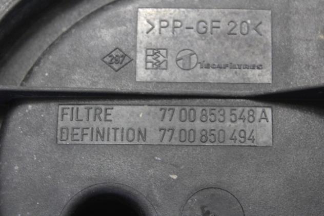 7700853548 SCATOLA FILTRO ARIA RENAULT MEGANE 1.4 B 55KW 5M 5P (1996) RICAMBIO USATO - Foto 2