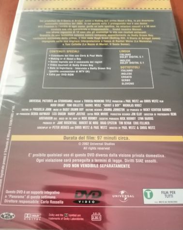 About a Boy Un Ragazzo - DVD FILM NUOVO - Edizione Panorama - Disco singolo - Foto 4