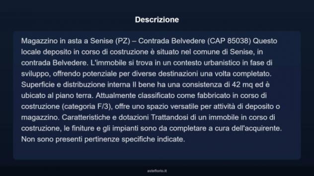 Immobile in asta di 42 m² in vendita a Senise - Foto 4