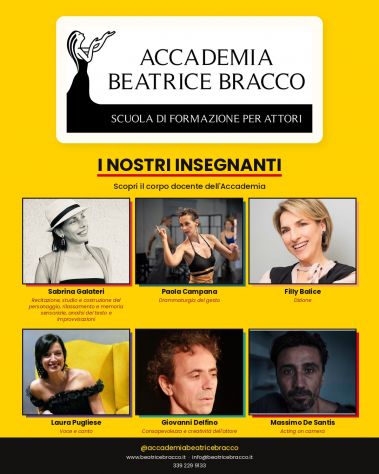 Scuola di recitazione Accademia Beatrice Bracco Ammissioni 2026/2027