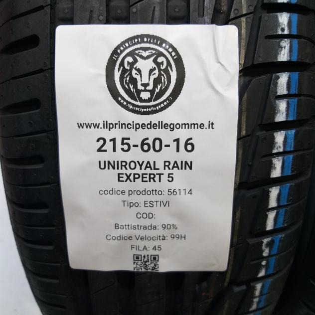 2 GOMME 215 60 16 UNIROYAL A56114 - Foto 2