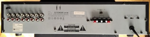 Luxman LV 92 amplificatore integrato 35W x 2 (LEGGERE BENE ANNUNCIO) - Foto 6