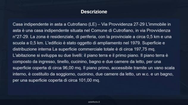 Immobile in asta di 190 m² in vendita a Cutrofiano - Foto 7