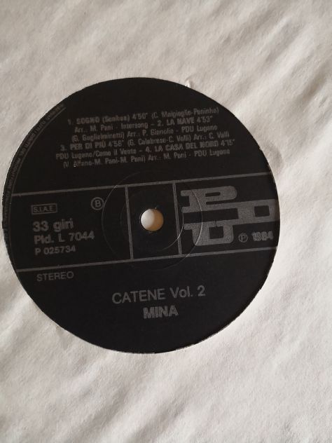 Disco Vinile Lp 33 giri di Mina - "Catene", doppio album originale del 1984. - Foto 6