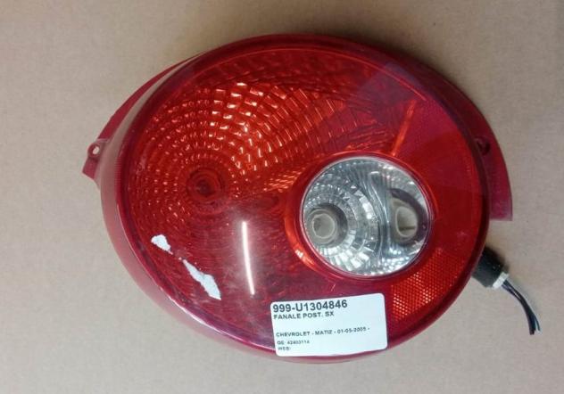 FANALE POST. SX 999-U1304846 Parti elettriche  Fanaleria  Fanali  Fanale post. sx. CHEVROLET - MATIZ - 01-05-2005 - 01-12-2010