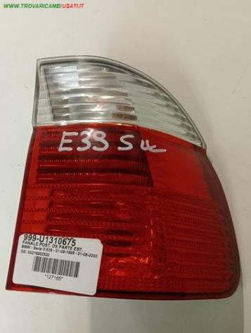 FANALE POST. DX PARTE EST. SW ROSSO - BIANCO 999-U1310675 Parti elettriche  Fanaleria  Fanali  Fanale est. post. d BMW - Serie 5 E39 - 01-09-1995 - 01