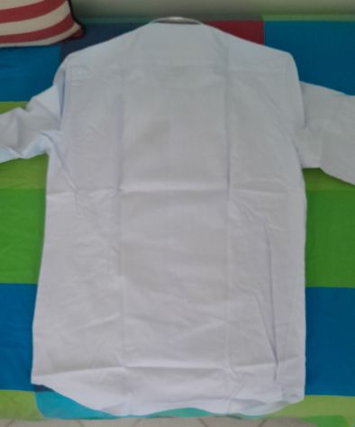 Piombo camicia azzurra slim fit - Foto 4