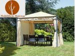 Gazebo Quadrato cod 6108 3x3 Color Antracite Per Arredo Esterno Ristorante Bar
