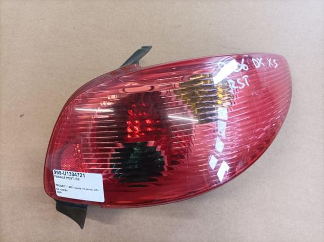 FANALE POST. DX 999-U1304721 Parti elettriche  Fanaleria  Fanali  Fanale post. dx. PEUGEOT - 206 3 porte / 5 porte / CC - 01-09-1998 - 01-06-2