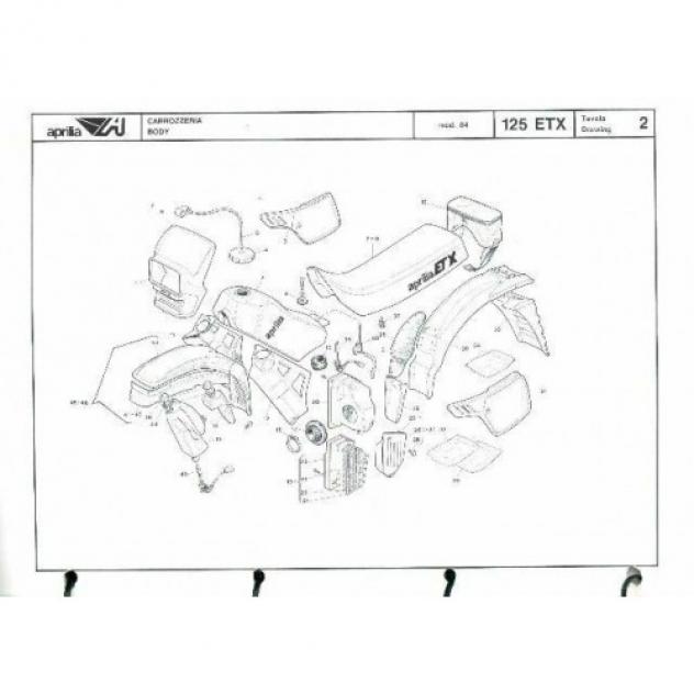 Catalogo ricambi Aprilia ETX 125 - Foto 2