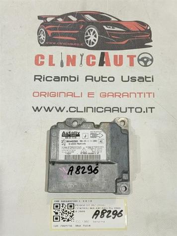 CENTRALINA AIRBAG PEUGEOT 207 1° Serie 9664402580 TU3A (0609)