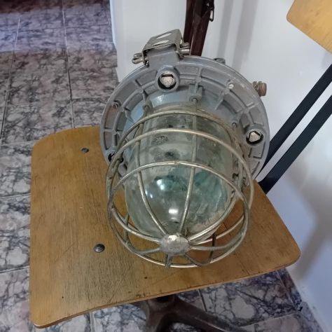 Lampada industriale anni 70 grande - Foto 6