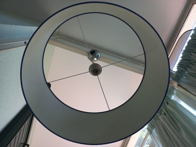 Lampadario paralume tessuto bluette E27 60euro - Foto 4