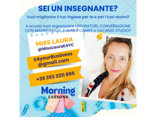 Consulente madrelingua bilingue per scuole ed insegnanti