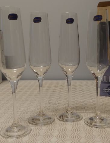 SET 4 FLUTES DA CHAMPAGNE IN CRISTALLO - Foto 2