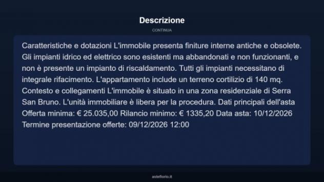 Immobile in asta di 140 m² in vendita a Serra San Bruno - Foto 17