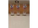 SERVIZIO DA 3 BICCHIERI NUOVI,PERFETTI,UGUALI,ORIGINALI MARCA”GASOLINE BEER”