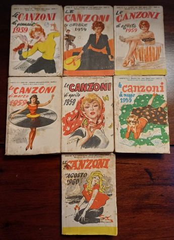Le CANZONI del 1959-1960, Messaggerie musicali, 7 voll. - Foto 2