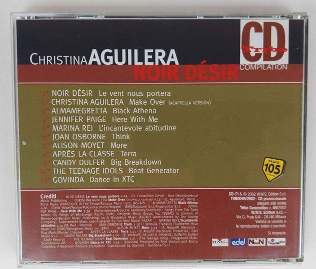 TRIBE COMPILATION CD 2002 CHRISTINA AGUILERA NOIR DESIR, ALMAMEGRETTA - Foto 3