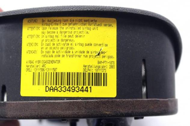 13111506 AIRBAG VOLANTE GUIDATORE OPEL CORSA C 1.4 B 66KW 5M 3P (2004) RICAMBIO USATO - Foto 2