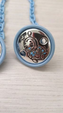 Catenelle portaciuccio in argento laminato bimbo - Foto 3