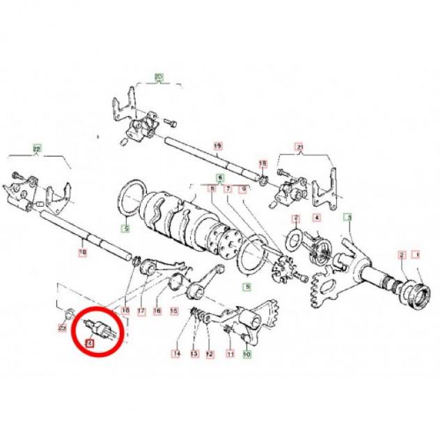 Interruttore folle motore Hiro 125 Aprilia STX - Foto 3
