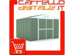 Box in Acciaio Zincato Casetta da Giardino in Lamiera 3.27 x 2.69 m x h2.15 &hellip;