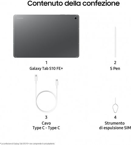 Samsung Galaxy Tab S10 FE+, 3 anni di garanzia, Android Tablet, Display 13.1" - Foto 4