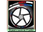 Adesivi cerchi per moto BMW-S1000 RR + 6 pezzi omaggio