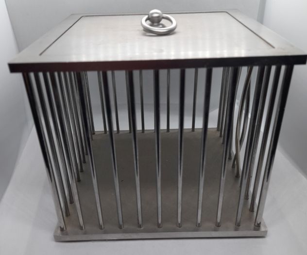 Gabbia acciaio con sbarre divelte 14x14xh12 - Foto 4