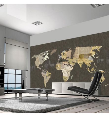 ? ?? Carta Da Parati 550x270 ARREDALACASA Mappamondo 1