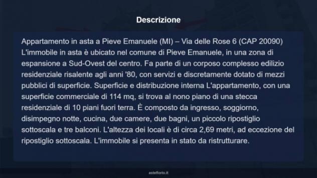 Immobile in asta di 114 m² con più di 5 locali in vendita a Pieve Emanuele - Foto 11