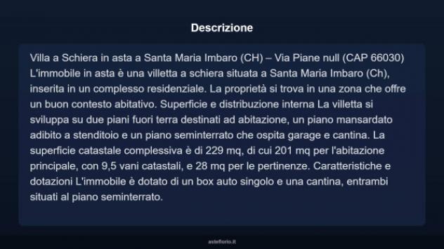 Immobile in asta di 229 m² con più di 5 locali e box auto in vendita a Santa Maria Imbaro - Foto 4