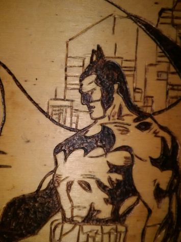 QUADRO MODERNO SU TAVOLETTA DI LEGNO AD INTARSIO - Foto 5