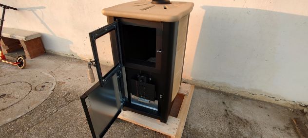 Termostufa ceramica alice idro legna caldaia - Foto 4