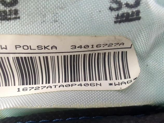 1670603 AIRBAG LATERALE A TENDINA SINISTRO FORD FOCUS SW 1.6 D 80KW 5M 5P (2010) RICAMBIO USATO - Foto 5