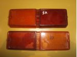 Gemme lenti fanali posteriori Fiat 128 berlina prima serie Rear lights Fiat 128
