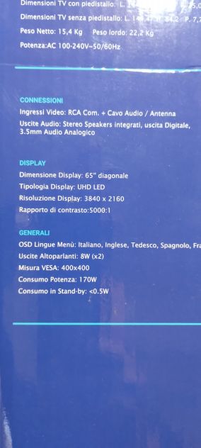 TV LED 65? BOLVA S65U02 SMART TV WEBOS - Foto 7