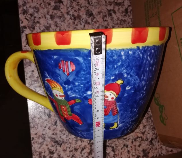 Tazza vintage natalizia decorata a mano - Foto 4