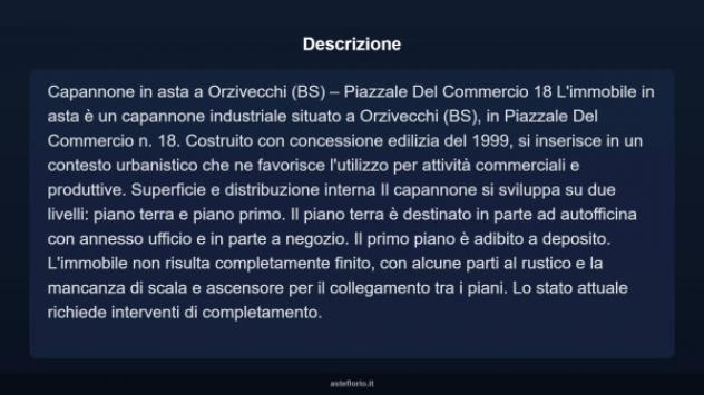 Immobile in asta di 960 m² in vendita a Orzivecchi - Foto 2