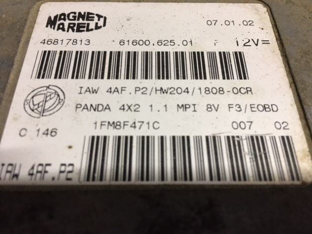 Centralina Motore Magneti Marelli IAW4EF.P2 / 46817813 FIAT Panda 1.1 141 - Foto 2