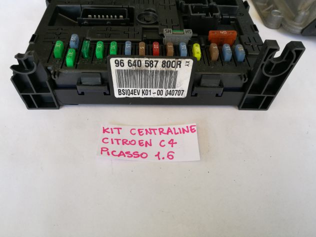 NUOVO Kit centraline citroen c4 1.6 hdi 0281012981 9663 - Foto 3