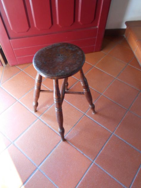 Antiquariato:Sgabello XIX secolo - Foto 2