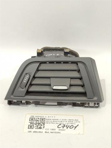 BOCCHETTA ARIA CRUSCOTTO DX BMW Serie 3 F30 Berlina 9253217 N47D20C (11)